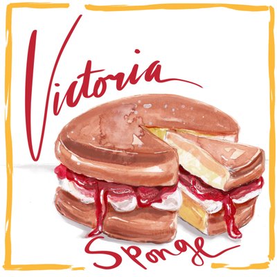 Victoria Sponge, 2019 (akvarell, papír) alkotó: Marianna Kulukundis