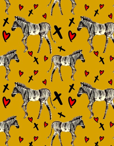 Zebra Love, okker, 2020 alkotó: Marianna Kulukundis