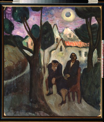A napfogyatkozás - Marianne Von Werefkin (1860-1938) festménye, olaj, vászon, 1910 körül, orosz művészet, XX. század, expresszionizmus - Magángyűjtemény alkotó: Marianne von Werefkin