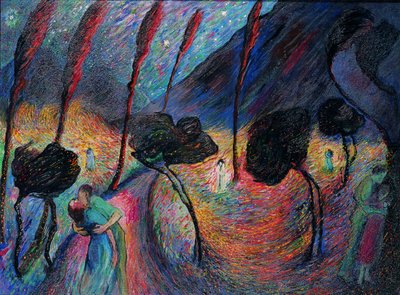 Szerelem örvénye, c. 1917. alkotó: Marianne von Werefkin