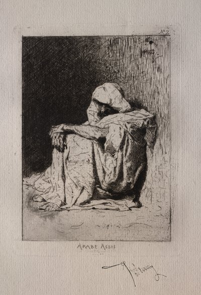 Ülő arab alkotó: Mariano Fortuny y Marsal