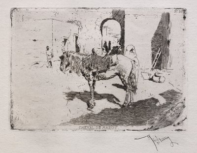 Marokkó lova. alkotó: Mariano Fortuny y Carbó