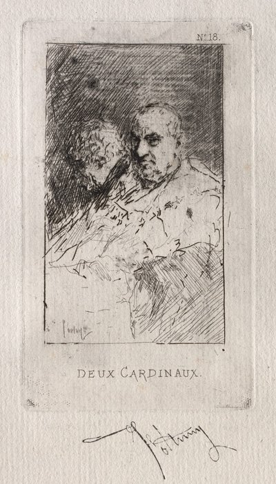 Deaux bíboros. alkotó: Mariano José María Bernardo Fortuny y Carbó