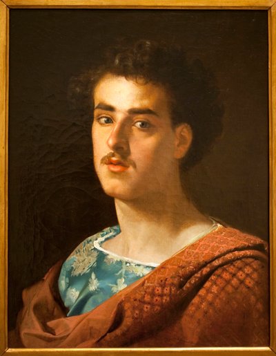 Önarckép – Mariano Fortuny (1838-1874) festménye, olaj, vászon, 1858 körül – Katalónia Nemzeti Művészeti Múzeum, Barcelona (Spanyolország) alkotó: Mariano Fortuny y Madrazo