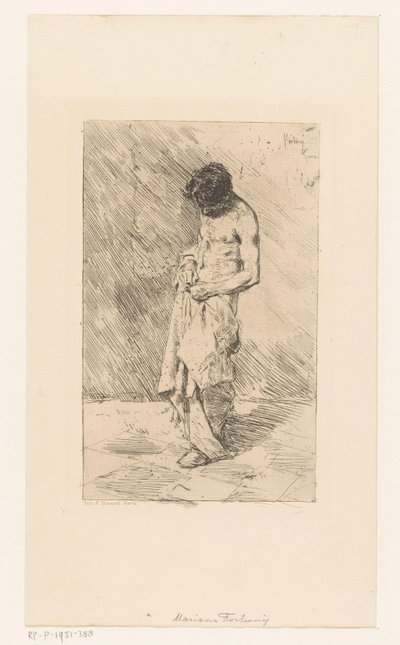 Álló férfi modell alkotó: Mariano José María Bernardo Fortuny y Carbó