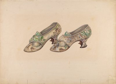 Női cipők, c. 1939. alkotó: Marie Alain