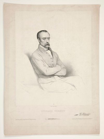 Horace Vernet portréja alkotó: Marie Alexandre Alophe