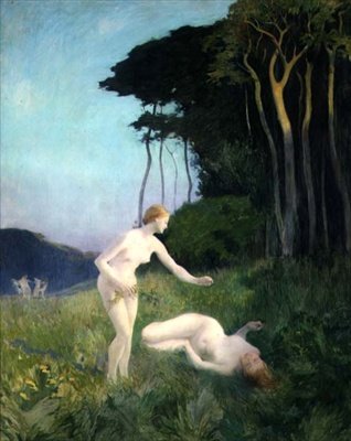 Erdei nimfák (olaj, vászon) alkotó: Marie Auguste Emile Rene Menard