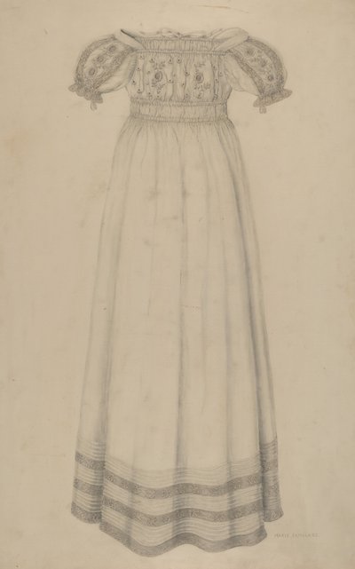 Csecsemő ruha, c. 1938. alkotó: Marie Famularo