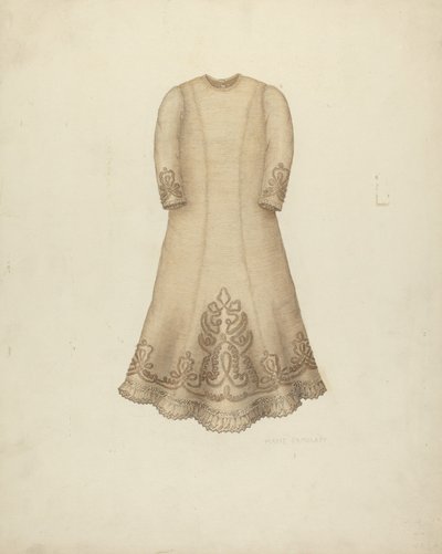Csecsemő ruha, c. 1938. alkotó: Marie Famularo