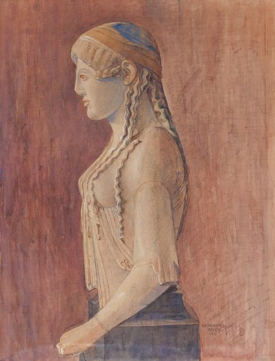 Fiatal lány, "Euthydikos koren" (Acropolis Museum, 686. sz.) alkotó: Marie Henriques