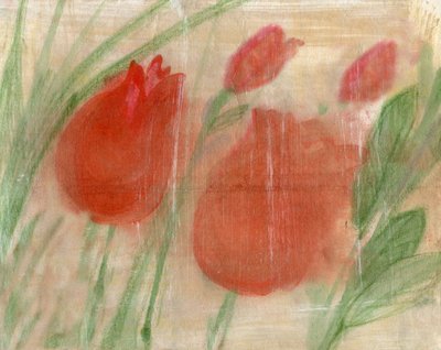 Piros tulipánok alkotó: Marina Falco
