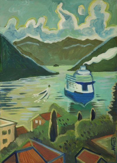 Part menti fjord-túra hajó alkotó: Marina Gorkaeva
