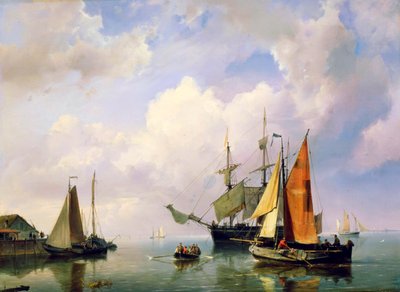 Tengeri táj, 19. század közepe. alkotó: Marinus Adrianus Koekkoek