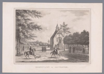 Kilátás az oosterwijki főőrre Fejvédő Oisterwijkben (cím az objektumon) alkotó: Marinus Adrianus van Straten