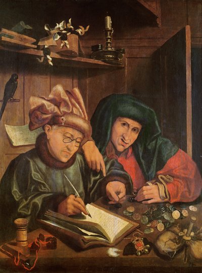 A pénzkölcsönzők alkotó: Marinus van Roejmerswaelen