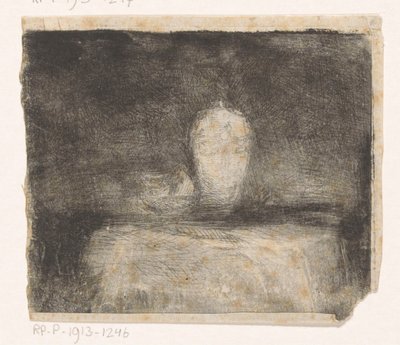 Csendélet vázával alkotó: Marinus van der Maarel
