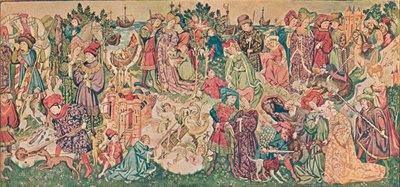Az egyik Hardwicke gobelin akvarell megjelenítése, c1902 alkotó: Marion Reid