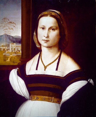 Fiatal hölgy portréja (panelen) alkotó: Mariotto Albertinelli