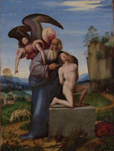 Izsák áldozata alkotó: Mariotto Albertinelli