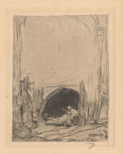Bazár Konstantinápolyban alkotó: Marius Bauer (signed by artist)