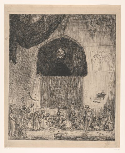 Keleti férfiak evése alkotó: Marius Bauer (signed by artist)