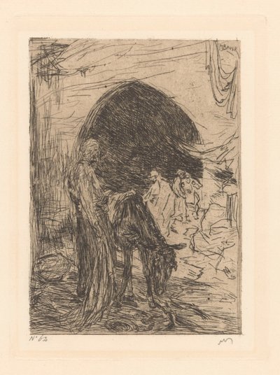 Szamárhajtó Konstantinápolyban alkotó: Marius Bauer (signed by artist)