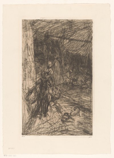 Fiú a szamáron alkotó: Marius Bauer (signed by artist)