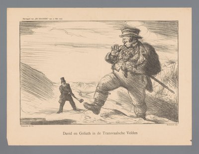 Dávid és Góliát a transzváli mezőkön (cím a tárgyon) alkotó: Marius Bauer