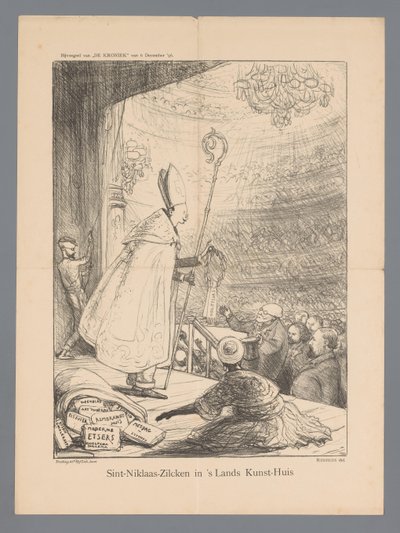 Sint-Niklaas-Zilcken a Lands Kunst-Huisban (cím az objektumon) alkotó: Marius Bauer