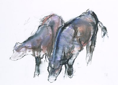 Borjak, 2006 (szén és konte papíron) alkotó: Mark Adlington