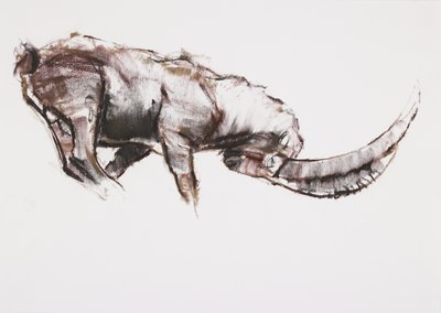 Kihívás (szén és versengés papíron) alkotó: Mark Adlington