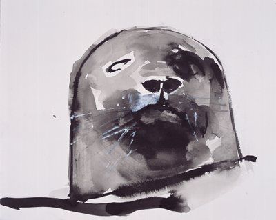 Királyfóka, West Cove (tinta és gouache papíron) alkotó: Mark Adlington