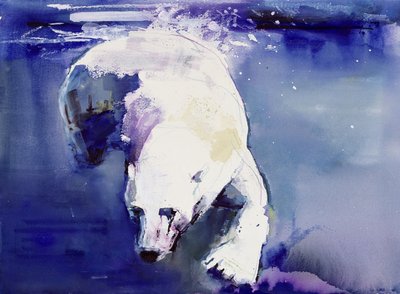 Underwater Bear, 1999 (vegyes média papíron) alkotó: Mark Adlington