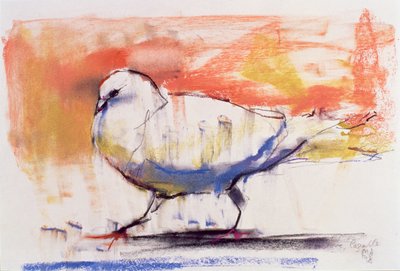 Walking Dove, Trasierra, 1998 (conte és szén papíron) alkotó: Mark Adlington