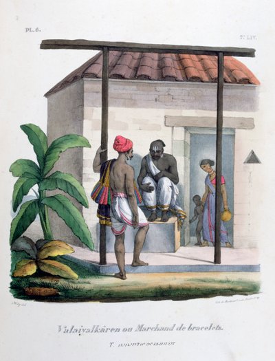 Karkötőkereskedő, 1828 alkotó: Marlet et Cie