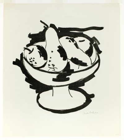 Tál gyümölcs alkotó: Marsden Hartley