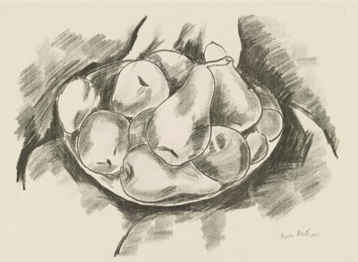 Alma és körte étel alkotó: Marsden Hartley