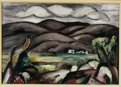 Tájkép, Új-Mexikó (olaj, vászon) alkotó: Marsden Hartley
