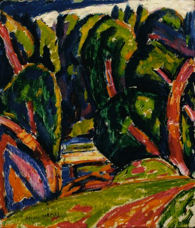 Vörös fa, 1910. alkotó: Marsden Hartley