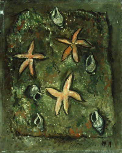 Csillaghalak és kagylók alkotó: Marsden Hartley