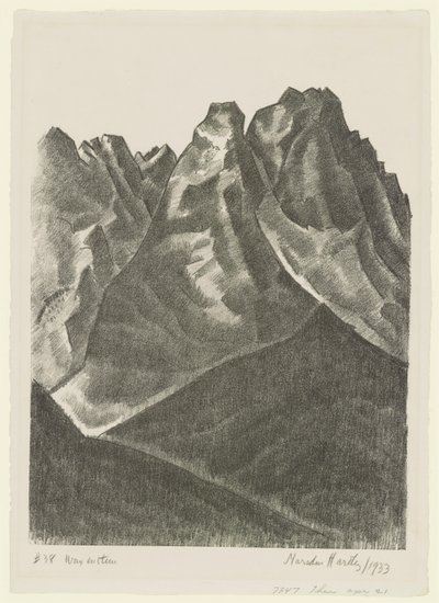 Waxenstein alkotó: Marsden Hartley