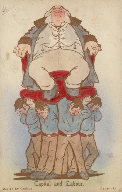 Tőke és munka (színes litó) alkotó: Martin  Anderson