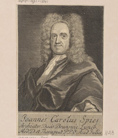 Johann Carl Spies portréja alkotó: Martin Bernigeroth