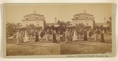 Adelaide Phillipps lakóhelye, Marshfield, Massachusetts. alkotó: Martin Chandler