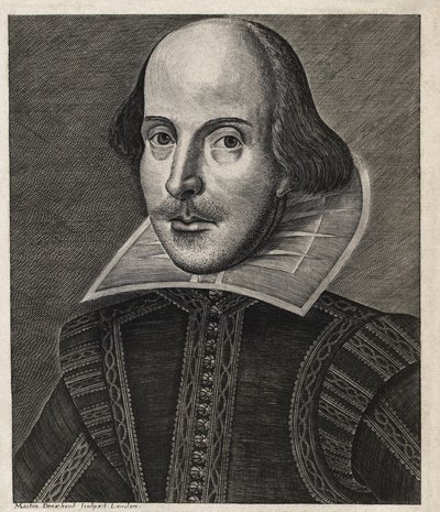 "William SHAKESPEARE (1564-1616), képviseli Martin Droeshout alkotó: Martin Droeshout