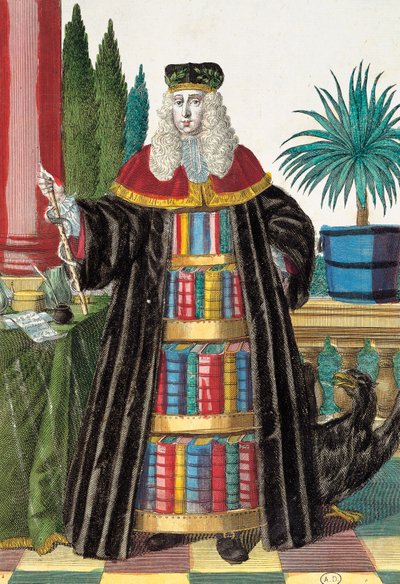 Doktor, metszet Martin Engelbrecht (1684-1756), németországi Assemblage des nouveau manouvries habilles-ből alkotó: Martin Engelbrecht