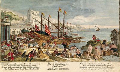 Konyhába rakott áruk (színes gravírozás) alkotó: Martin Engelbrecht