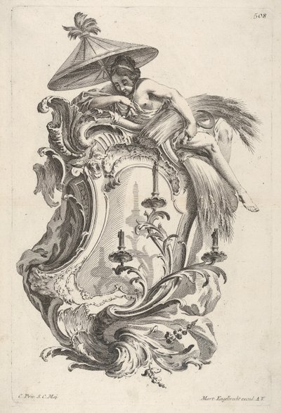 Sconce Representing Summer, Sconce Representing the 4 Years, kb. 1730-56. alkotó: Martin Engelbrecht
