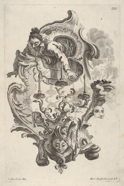 Sconce Representing Winter, Sconce Representing the 4 Year Sides, kb. 1730-56. alkotó: Martin Engelbrecht